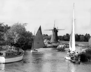 Boats Prints: Norfolk Broads 1955