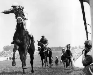 Horse Racing Prints: The Oaks at Epsom races 1955