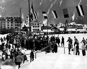 Images Dated 25th January 2024: Opening of the Olympic Winter Games at Chamonix 1924