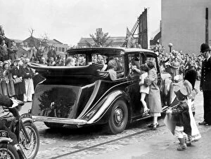 Royalty Collection: Queen Elizabeth II touring south East London after the Coronation