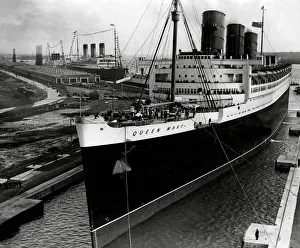 The Queen Mary ocean liner at Southampton