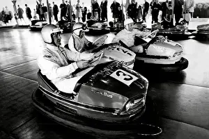Archive Prints: Racing drivers on the dodgems