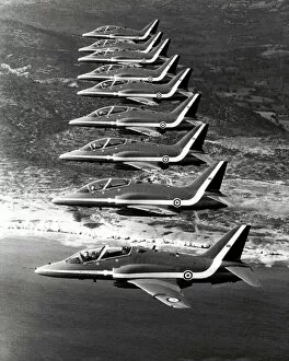 Aircraft Collection: The RAF aerobatic team in formation over Cyprus
