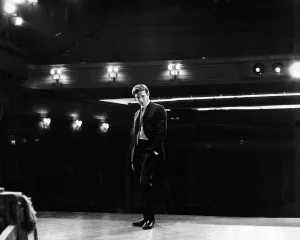 Music Icons Prints: Record producer and manager Brian Epstein on stage at the Saville Theatre