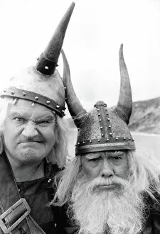 Images Dated 20th August 2018: The Two Ronnies, dressed as Vikings
