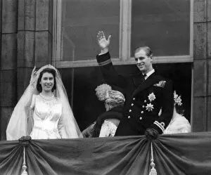 Images Dated 28th October 2021: Royal Wedding of Princess Elizabeth and Prince Philip