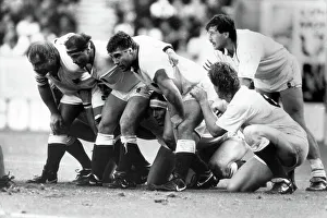 Photograph Prints: Rugby world Cup 1991. Jeff Probyn, Brian Moore and Jason Leonard