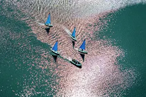 Scenic Prints: Sail boats on the water at Sale Water Park