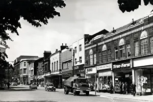 1970s Prints: Shops in the main street of St Helens, Lancashire 1970