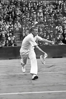 Sidney Wood, US Tennis Player in action against Austin at the Stad Roland Garros Paris