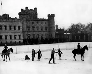 Scotland Prints: Snow at Taymouth Castle Hotel 1931