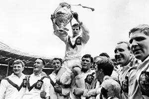 Rugby League Collection: St Helens with the Challenge Cup 1966