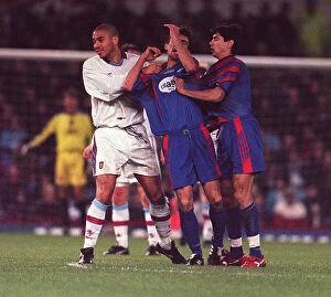 Aston Villa Collection: Stan Collymore in a UEFA cup against Bucharest 1997