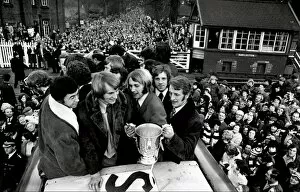 Images Dated 20th October 2020: Stoke City players with the League Cup 1972