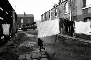 1970s Prints: Street scene in Littleborough in Lancashire