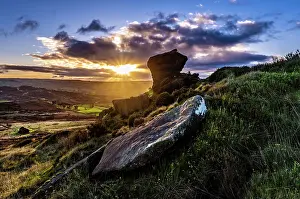 Scenic Prints: Sunrise over The Roaches in the Peak District