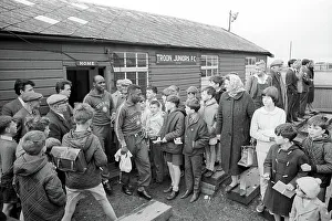 B And W Prints: A tin shack was the dressing room for Brazil footballers when they trained at the Troon Amateurs ground in Ayrshire