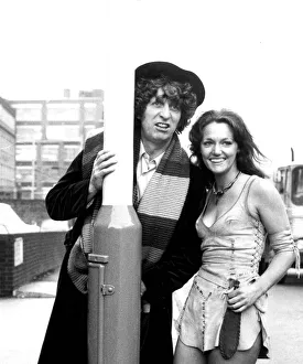 Tom Baker and Louise Jameson as The Doctor and Leela