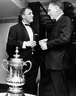 Chelsea F.C Prints: Tommy Docherty of Chelsea and Bill Nicholson of Tottenham with the FA Cup 1967