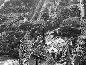 Trafalgar Square, aerial view