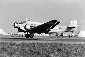 Images Dated 26th May 2022: A wartime Junkers JU 52, arriving at Biggin Hill, 1978