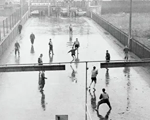 Black And White Prints: West Ham United players enjoy a six-a-side match 1964