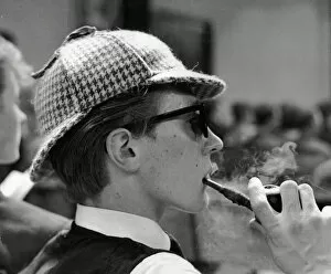 Fashions from the Fifties and Sixties Collection: Young man wearing deerstalker hat